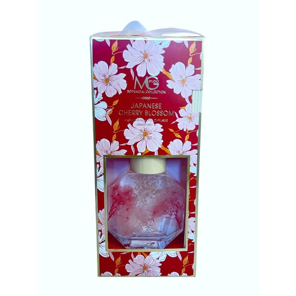 NEW MG Studio Japanese Cherry Blossom Fragrance Reed Diffuser - 7.04 fl oz, Red - Picture 1 of 2